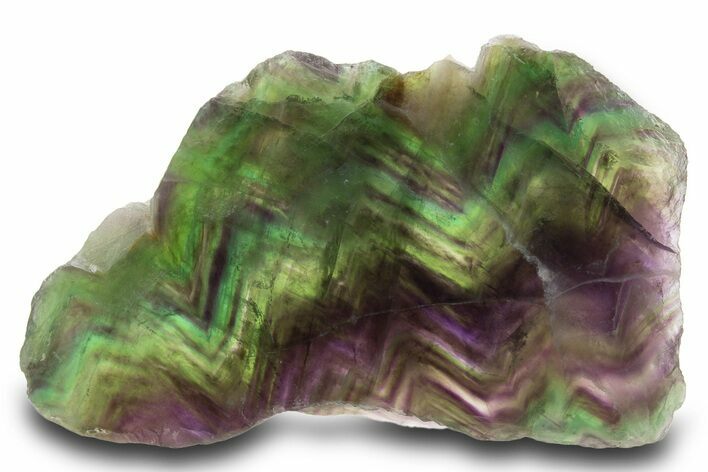 Colorful, Polished Fluorite Slab - China #333259
